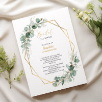 Greenery Gold Frame Simple Wedding Brautparty
