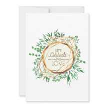 Greenery & Gold Geometric - Lass's Celebrate