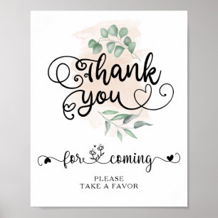 Greenery Goldene Hochzeit Danke Nimm Gefallen Schi Poster