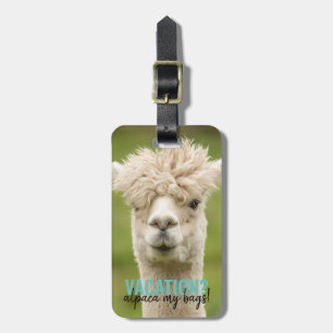 Greenery Holiday Vacation Alpaca Gepäckanhänger