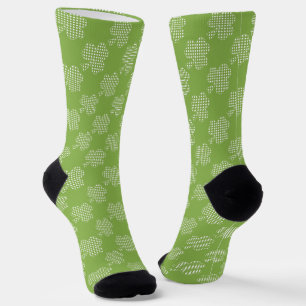 Greenery Kleeblatt Clover Polka dots Patrick's Day Socken