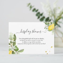 Greenery Lemony Display Bridal Polterabend Begleitkarte
