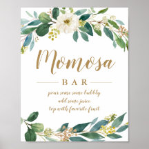 Greenery Momosa Bar Sign