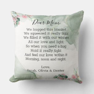 Greenery Mother's Day Mama Oma Message Foto Kissen