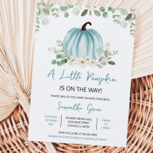 Greenery Pumpkin Baby Shower