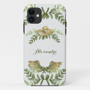 Greenery Seashell Nautical Cream Muscheln Coastal  Case-Mate iPhone Hülle