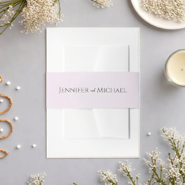 Greenery Simple Elegant Wedding Einladungsbanderole