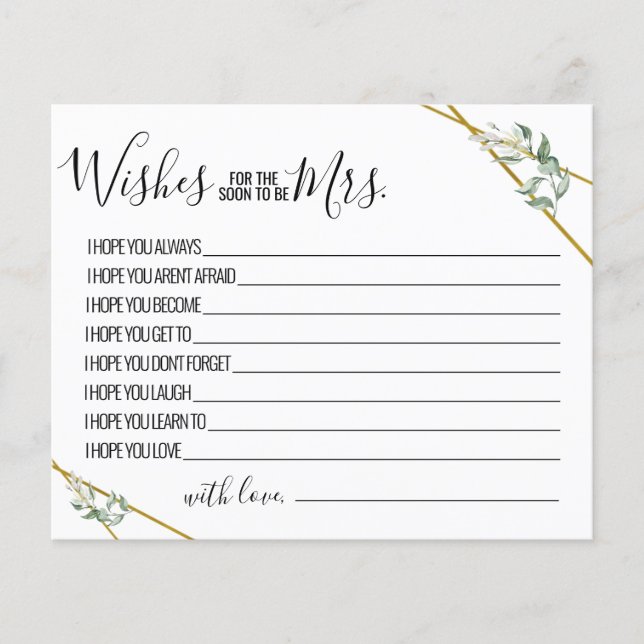 Greenery Souhaite que le Bientôt être la carte de  (Devant)