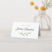 Greenery Sprig Wedding/Event-Platzkarte