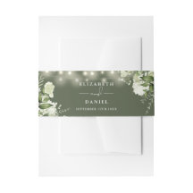 Greenery String Lights Olive Green Wedding