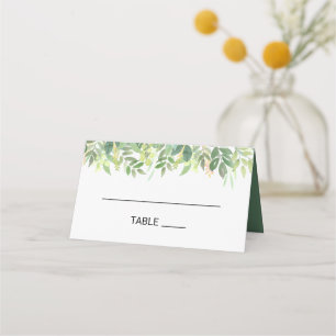 Greenery Summer Hochzeit in Urlaubsort Platzkarte
