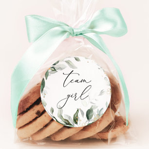 Greenery-Team Mädchen-Aufkleber Runder Aufkleber