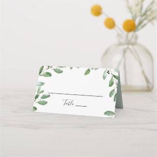 Greenery Tropical Eucalyptus Wedding Platzkarte