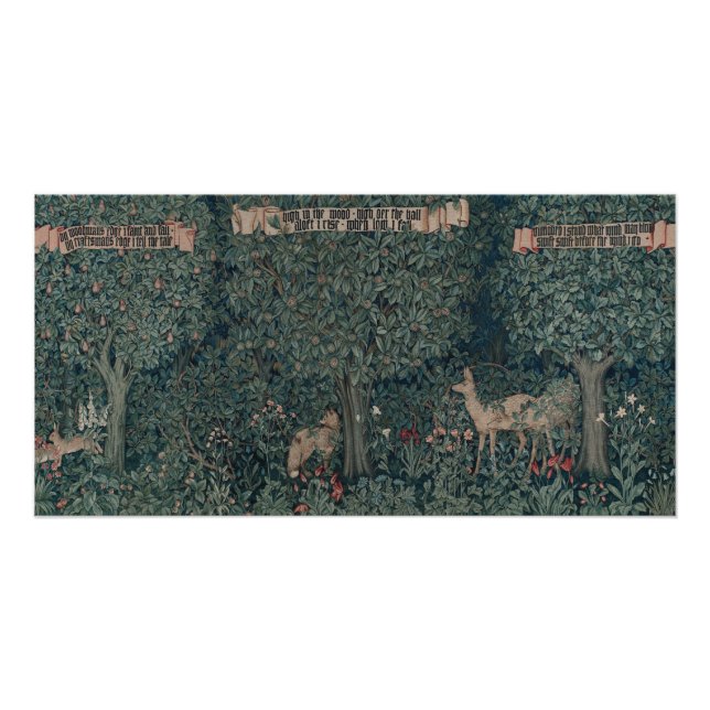 Greenery, Victorian Era Tapestry by Henry Dearle Poster (Vorderseite)