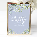 Greenery Watercolor Bubbly Bar Pop Fizz Clink Sign Poster<br><div class="desc">Greenery Watercolor Bubbly Bar Pop Fizz Clink Sign</div>