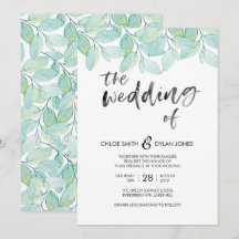 Greenery Watercolor Sommerhochzeit