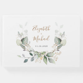 Greenery Watercolor Wedding Gästebuch