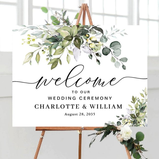 Greenery Wedding Ceremony Poster (Von Creator hochgeladen)