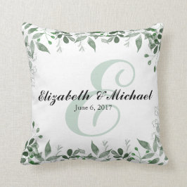 Greenery Wedding Personalisiert Throw Kissen