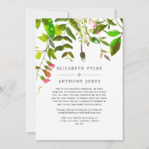 Greenery Wedding Reduced Guest List