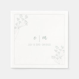 Greenery Wedding Serviette