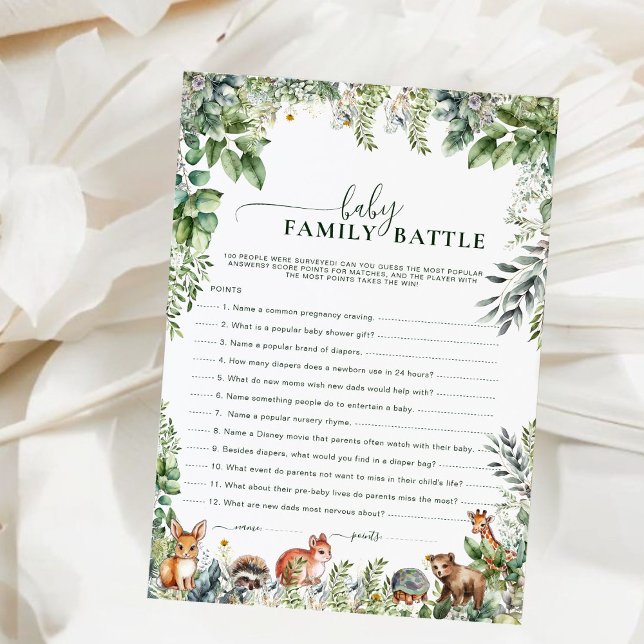 Greenery Wild Safari Baby Family Battle Game (Von Creator hochgeladen)