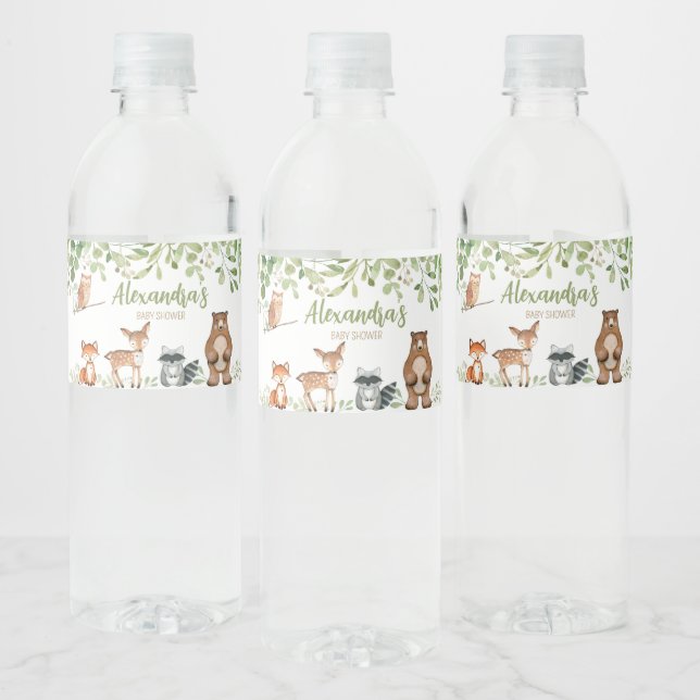 Greenery Woodland Baby Shower (Flaschen)