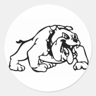 Greenfield Bulldogs Runder Aufkleber