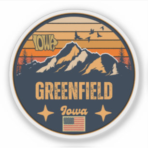 Greenfield, Iowa Ia, Vereinigte Staaten Aufkleber
