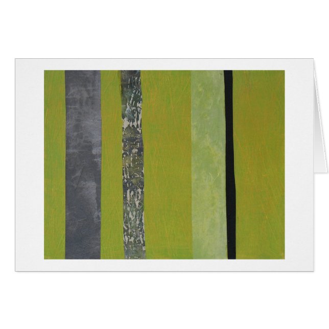 GreenGray Streifencollage (Vorderseite (Horizontal))