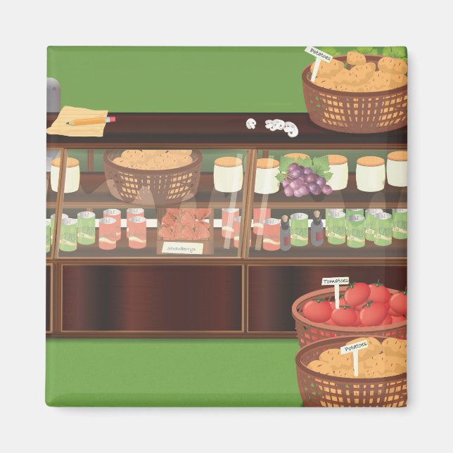 Greengrocers-Store Magnet (Vorne)