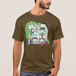 Greenhouse Gebäude Nature Hanging Planters Greenh T-Shirt