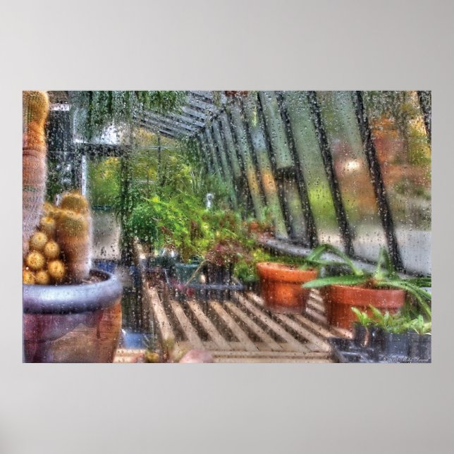 Greenhouse - In einem Greenhouse Fenster Poster (Vorne)