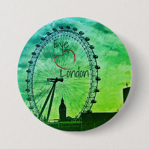 Greening the Grey' London England Button