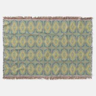 Greenish Retro Vintage Pattern Decke
