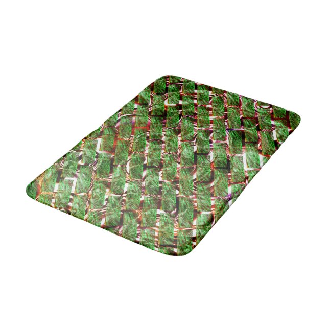 Greenish Wand Wirkung und Blasen Lachs Farbe? Badematte (Schrägansicht)