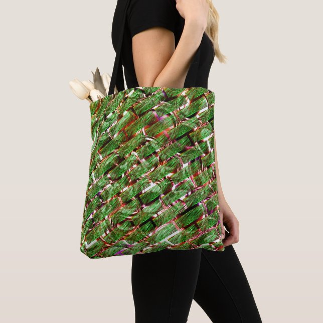 Greenish Wand Wirkung und Blasen Lachs Farbe? Tasche (Von Nahem)