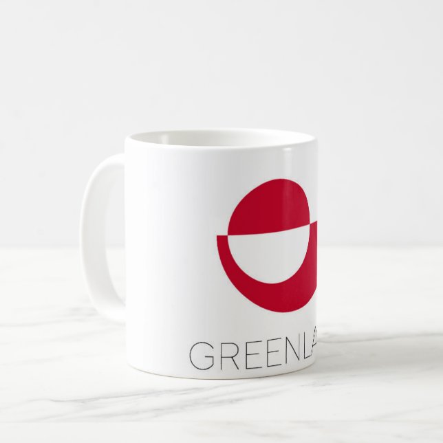 Greenland Flag Coffee Mug (Devant gauche)