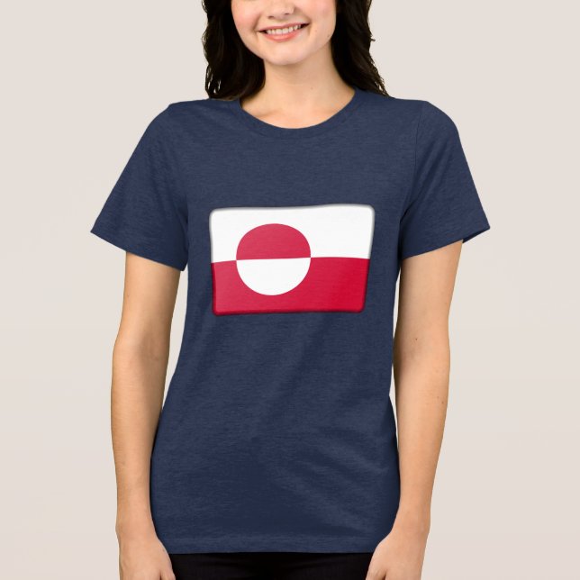 GREENLAND Sondergeschenk für Touristen Klassik Tri-Blend Shirt (Vorderseite)