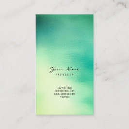 Greenly Mint Green Aquamarin Yellow Tropic Ombre G Visitenkarte