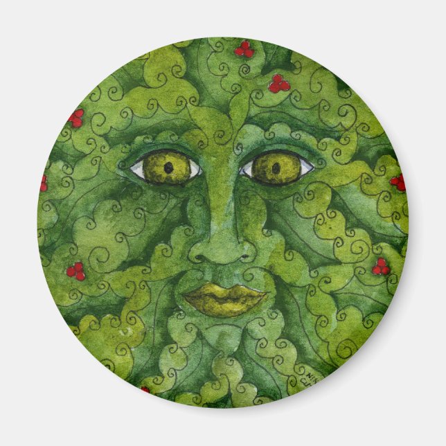 Greenman Holly Magnet (Vorne)