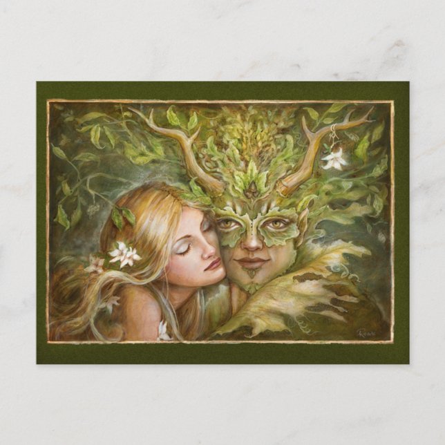 Greenman Postkarte (Vorderseite)