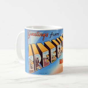 Greensboro NC Grußkarte Tasse