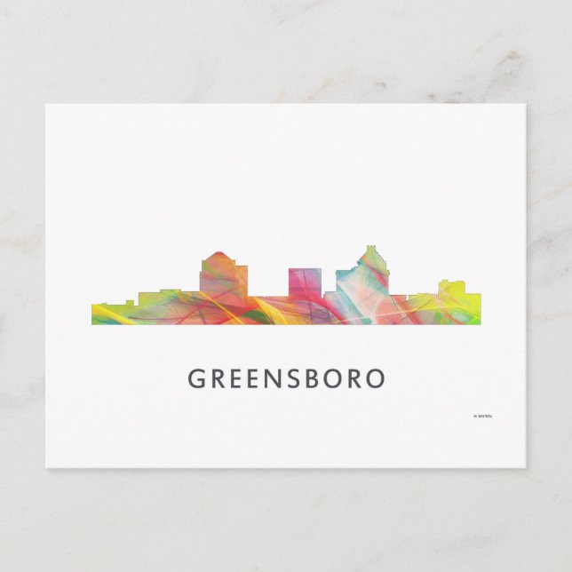 GREENSBORO, NC WB1 POSTKARTE (Vorderseite)