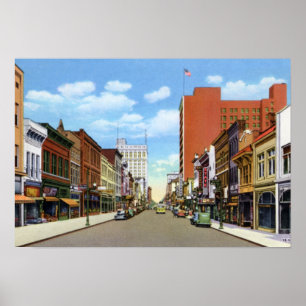 Greensboro North Carolina Elm Street Poster