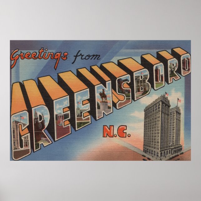 Greensboro, North Carolina - Große Briefszenen Poster (Vorne)