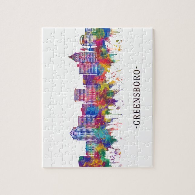 Greensboro North Carolina Skyline (Vertikal)