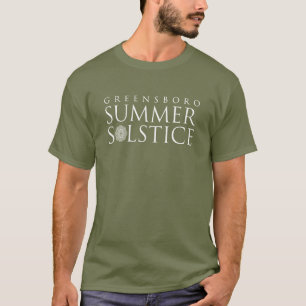 Greensboro Sommersonnenwende Einfache Fatigue Grün T-Shirt