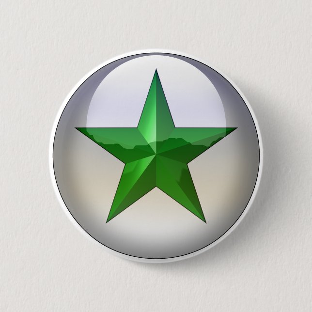 GreenStarJewel Button (Vorderseite)