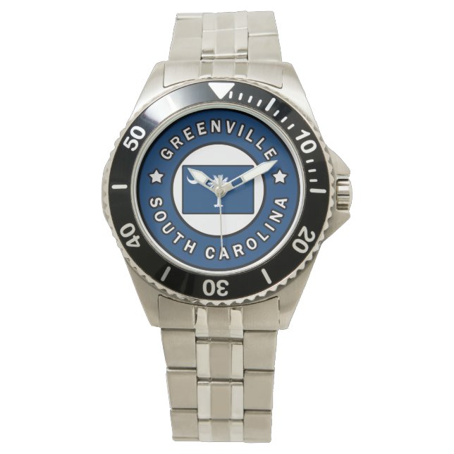 Greenville South Carolina Armbanduhr (Vorderseite)
